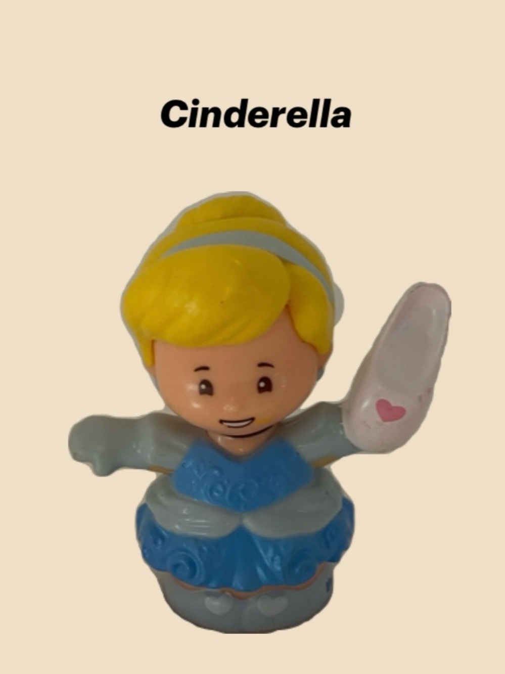 Cinderella Mini Figurine - Yellow Hair, Blue Dress